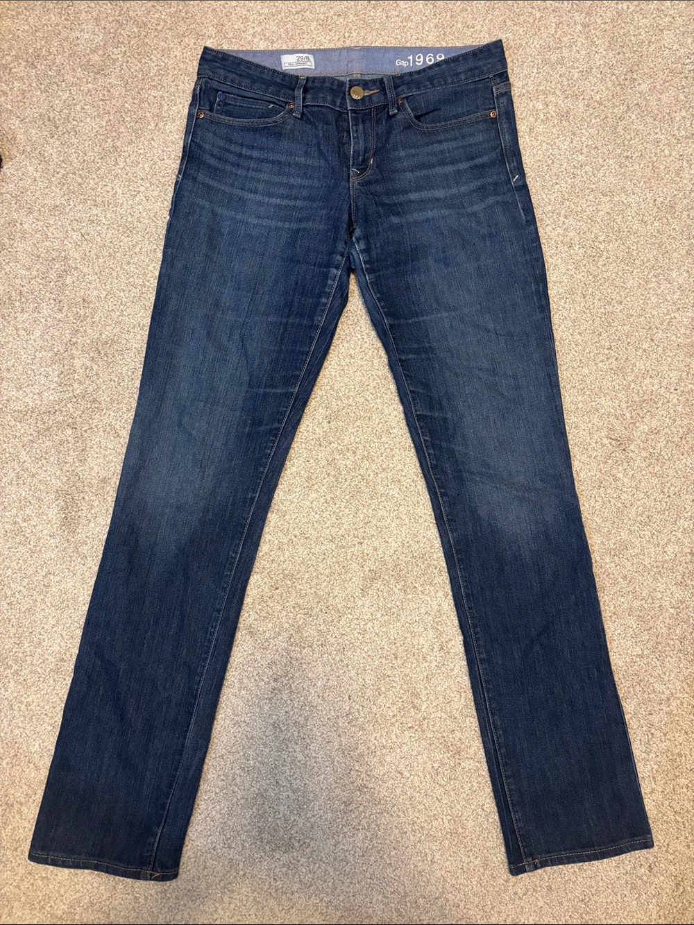 GAP Women's Straight Leg Jeans - Dark Blue